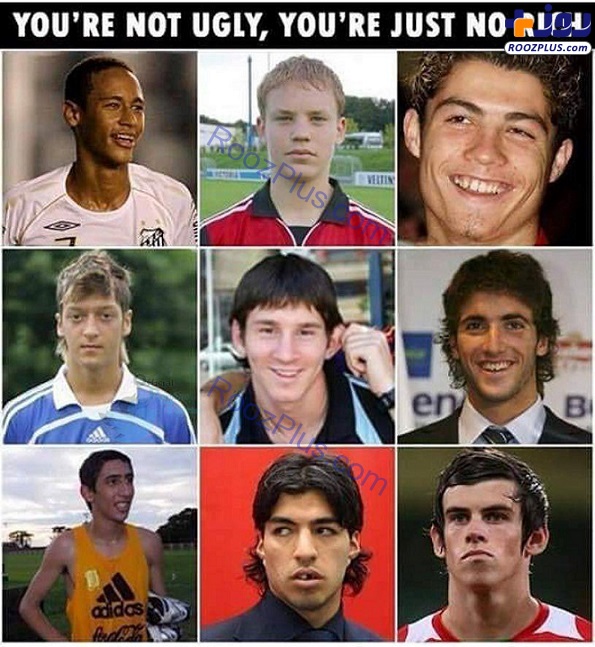 تصاویری از چهره فوتبالیست های مشهور و خوش تیپ امروزی قبل از پولدار شدن!