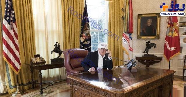 تیپ ترامپ در کاخ سفید بعد از تعطیلی دولت +تصاویر