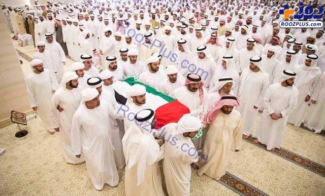 رفتار عجیب رئیس امارات در مراسم خاکسپاری مادرش!