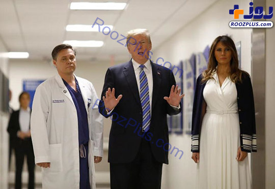 ترامپ و همسرش در بیمارستان +تصاویر