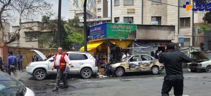 فوری/ آتش سوزی مهیب در خیابان پلیس و خیابان شریعتی تهران +تصاویر