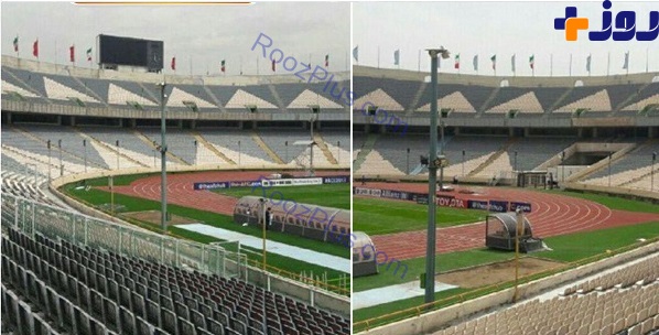 تصاویر/ ورزشگاه آزادی آماده دیدار پرسپولیس و الوحده