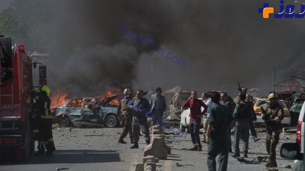 تصاویر ديده نشده از انفجار امروز كابل