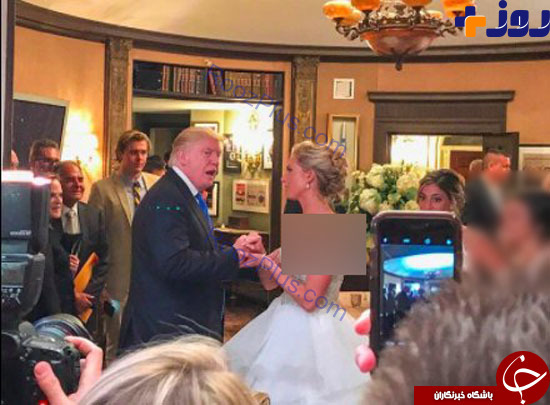 حرکت جدید ترامپ و حضور بدون دعوتش در یک عروسی +تصاویر