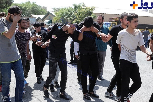 دستگیری ۱۴۵ سارق و زورگیر شهر تهران +تصاویر