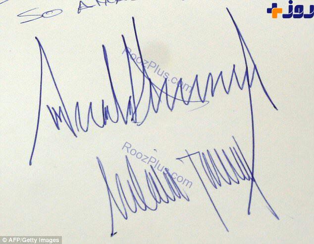 شخصیت شناسی ترامپ و همسرش ملانیا از روی دستخط +تصاویر