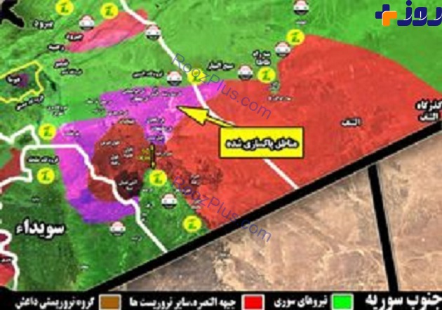 تروریست ها در جنوب غرب استان دمشق در آستانه محاصره+نقشه میدانی