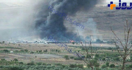 انفجار در انبار مهمات متعلق به ارتش ترکیه در سوریه+ عکس