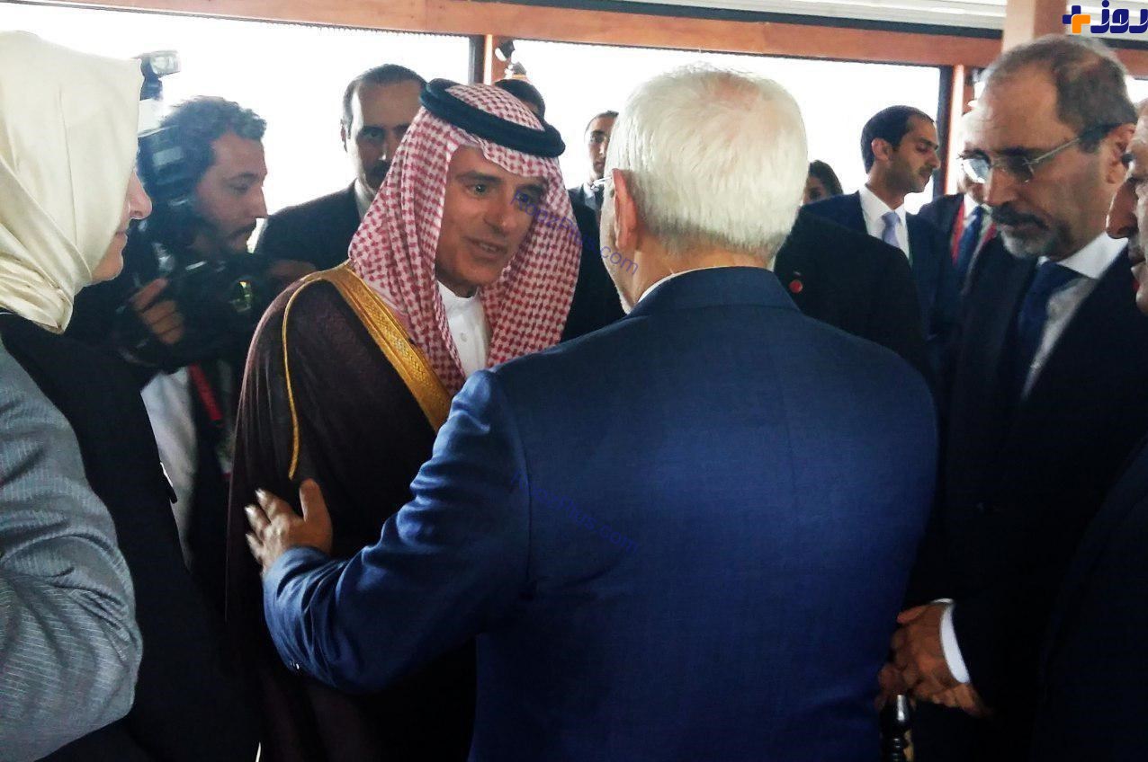 دست دادن ظریف و وزیر خارجه عربستان در استانبول +تصاویر