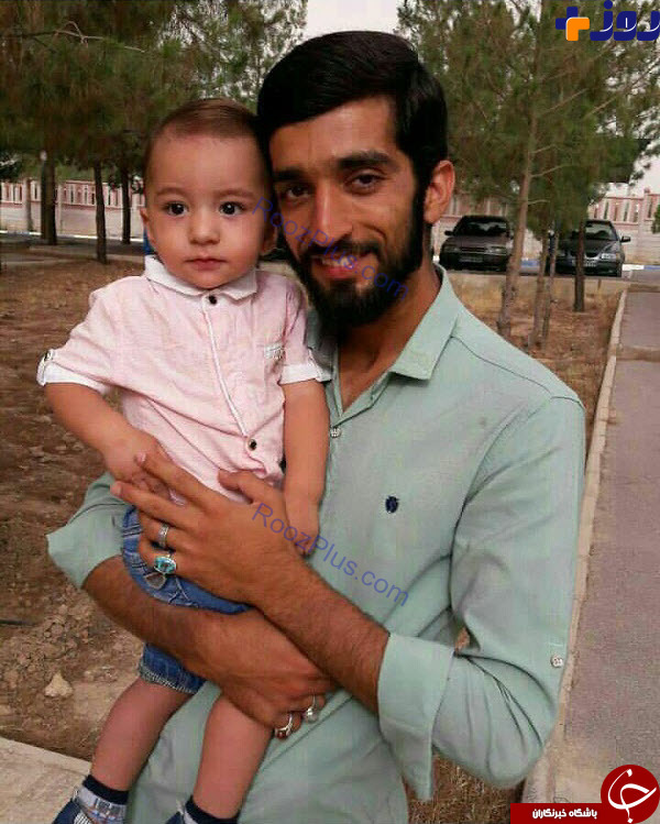 تصاویر جدید از فرزند و همسر مدافع حرم ایرانی که توسط داعش کشته شد