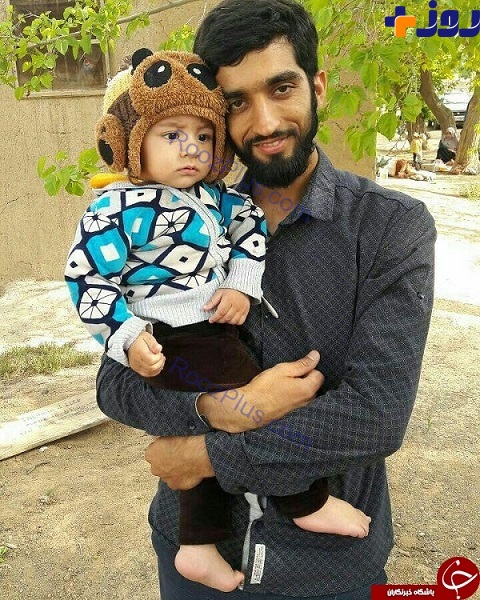 تصاویر جدید از فرزند و همسر مدافع حرم ایرانی که توسط داعش کشته شد