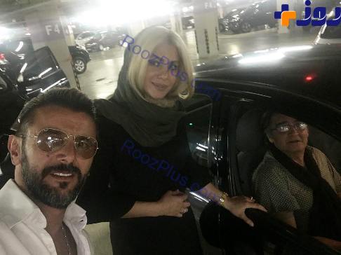 عکس جدید رضا رویگری و همسرش در کنار امین حیایی