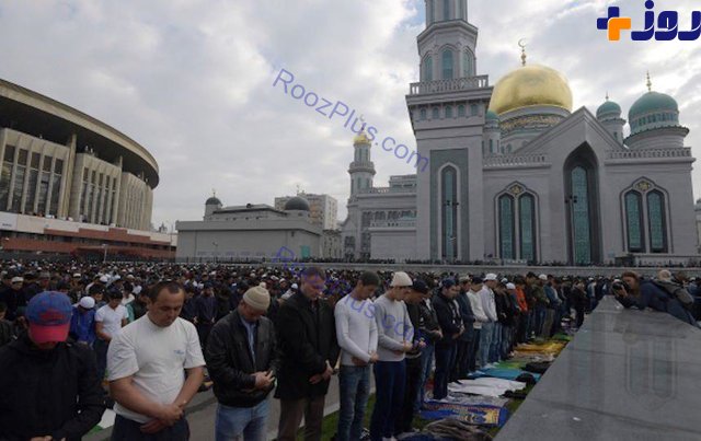 نماز عید قربان در روسیه + عکس