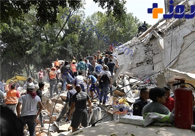 زلزله 7.1 ریشتری در مکزیکو سیتی+عکس