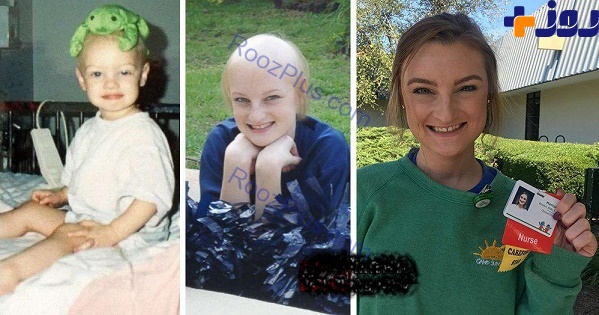 این دختر پس از دوبار مبارزه با سرطان پرستار شد+عکس
