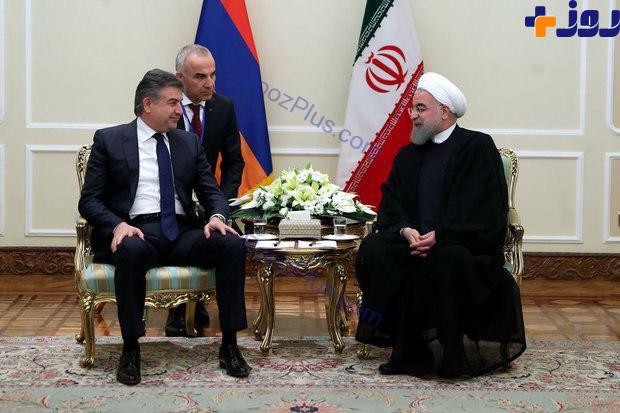 دیدار رییس جمهور با نخست وزیر ارمنستان