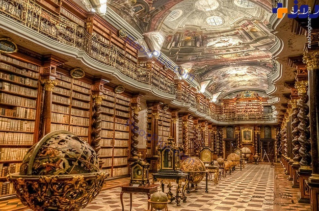 تصاویری بی نظیر از زیباترین کتابخانه جهان