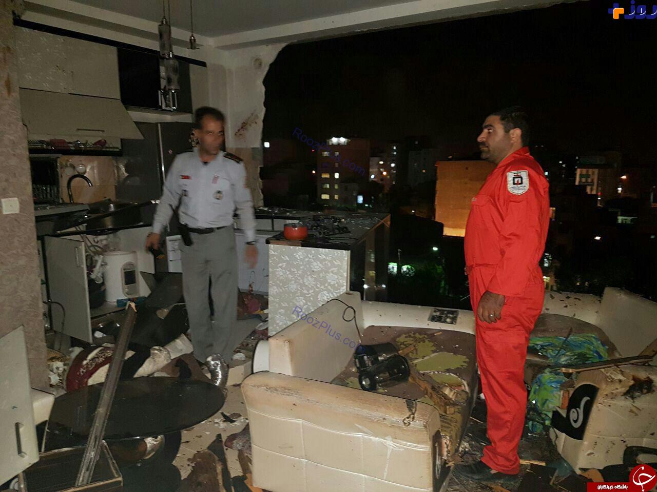وقوع انفجار مهیب آپارتمان در محمدشهر +تصاویر