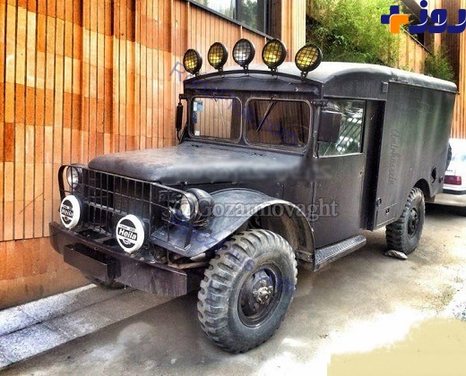 ماشین جالبی که یادگار جنگ جهانی دوم در تهران است+عکس