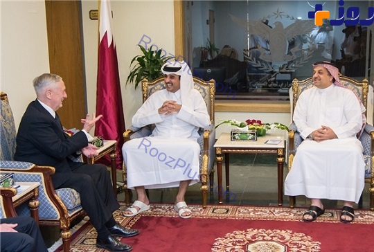 وزیر دفاع آمریکا با امیر قطر دیدار کرد +عکس