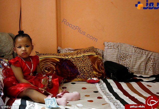 الهه زنده 3 ساله ای که مردم نپال او را می پرستند! +تصاویر
