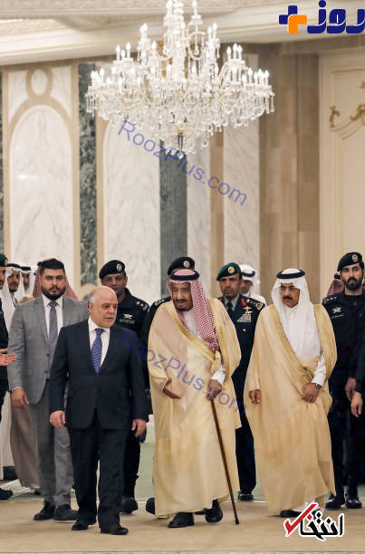 نشست مشترک پادشاه عربستان، وزیر خارجه آمریکا و نخست وزیر عراق +تصاویر
