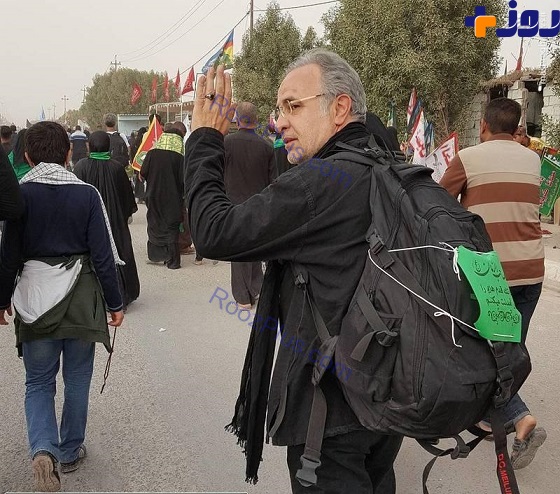 مجری مشهور در پیاده روی اربعین/عکس