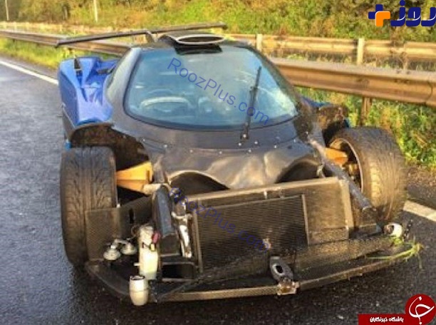 تصادف وحشتناک خودروی لوکس میلیاردی +تصاویر
