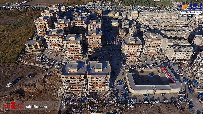 تصاویر هوایی از مناطق زلزله زده سرپل ذهاب