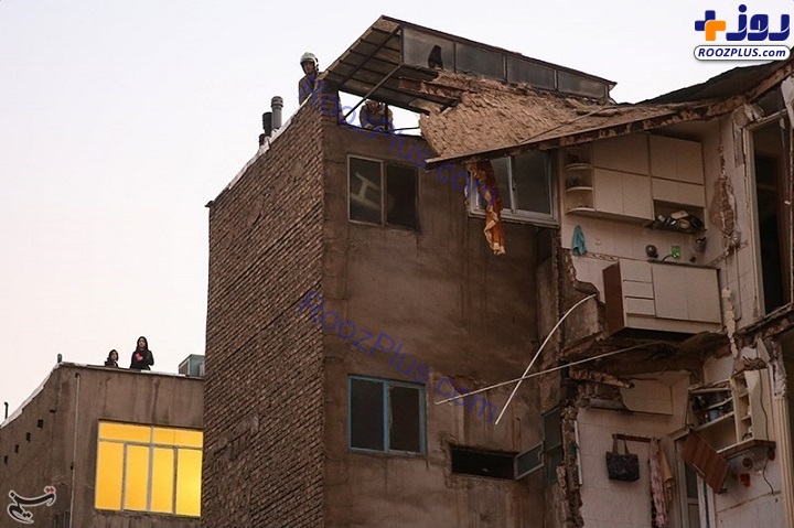 ریزش ساختمان ۴ طبقه در خیابان کمیل/ زن ۷۰ ساله جان خود را از دست داد +تصاویر