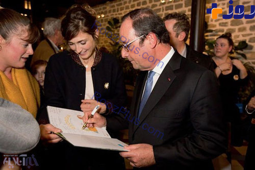 عكس/رئیس‌جمهور سابق فرانسه با همسر جدیدش