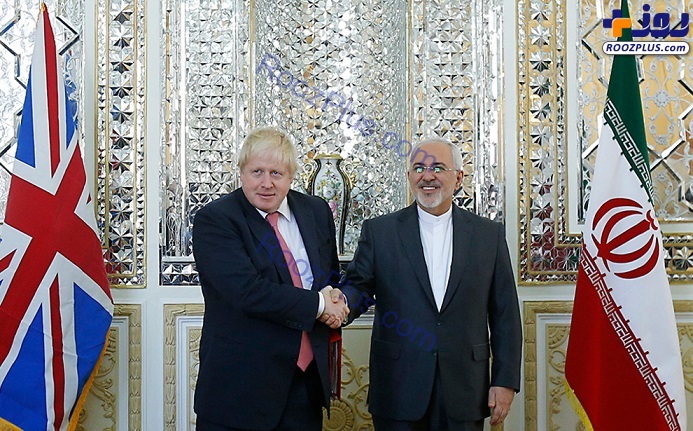 دیدار وزیر امور خارجه انگلیس با ظریف +تصاویر