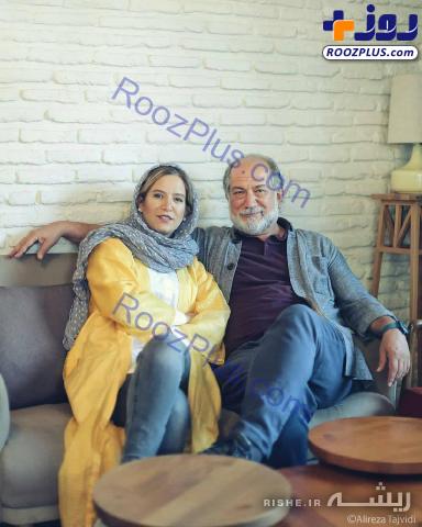 دو نفره ویژه بازیگر مطرح ایرانی با یک دختر + عکس