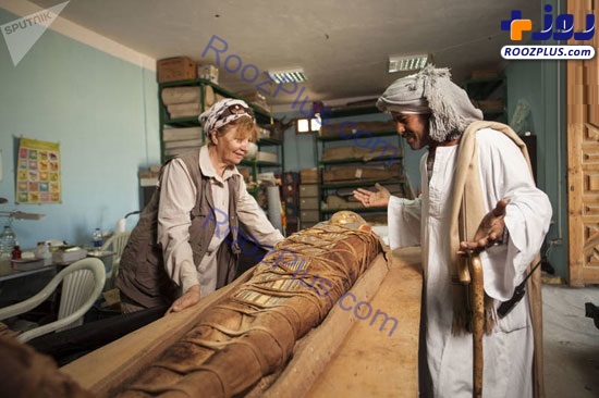 کشف مومیایی با ماسک طلایی در مصر! +تصاویر