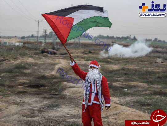 نبرد جالب بابانوئل‌ با صهیونیست‌ها +تصاویر