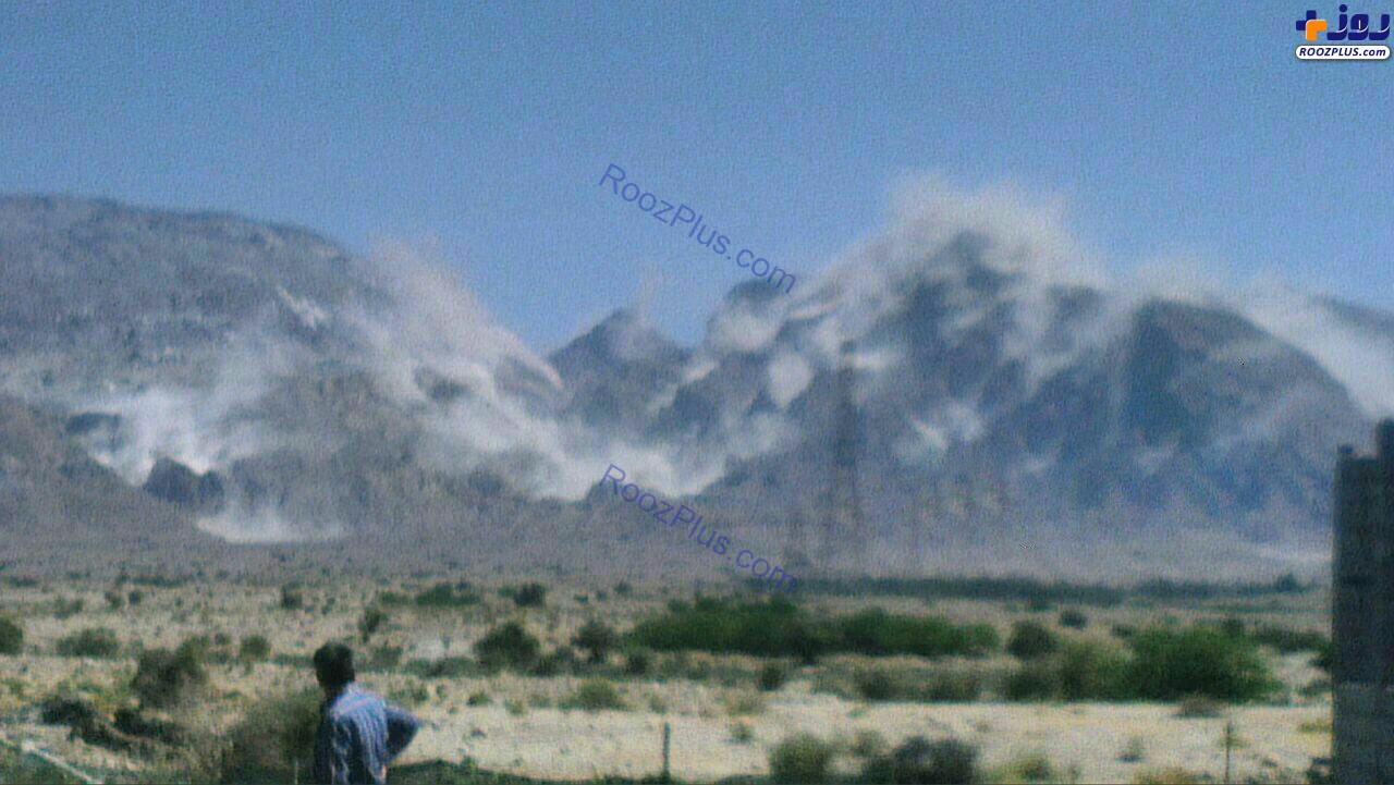 زلزله باعث ریزش کوه نمک در بوشهر شد+ تصاویر