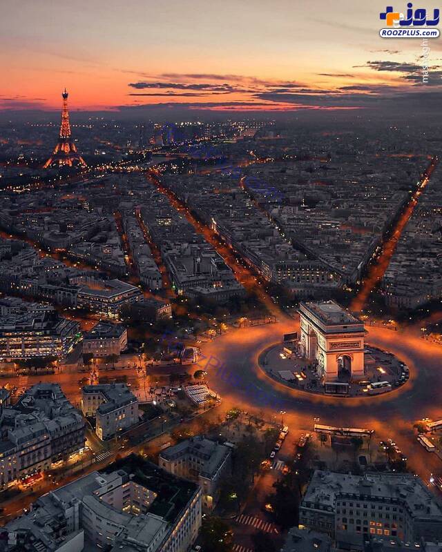 نمایی دیدنی از پاریس +عکس