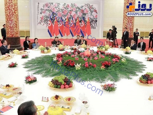 ناهار کاری «اون» و رئیس جمهور چین+عکس