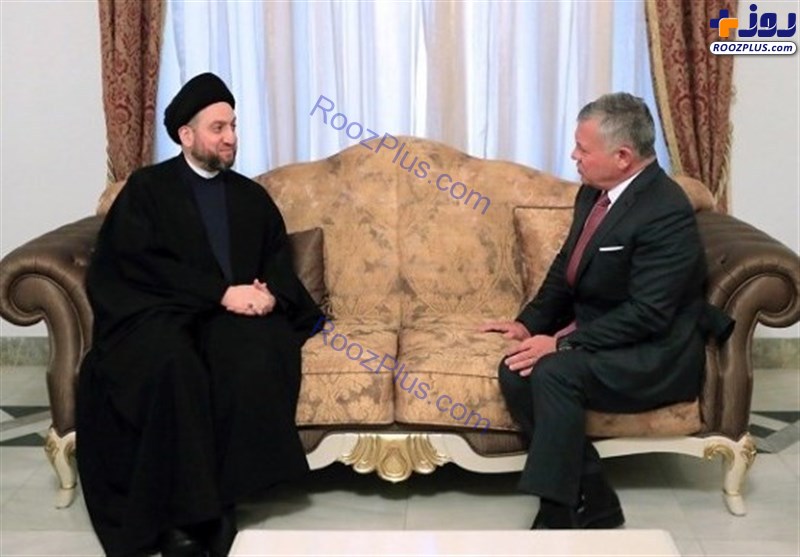 عکس/ دیدار پادشاه اردن با عمار حکیم