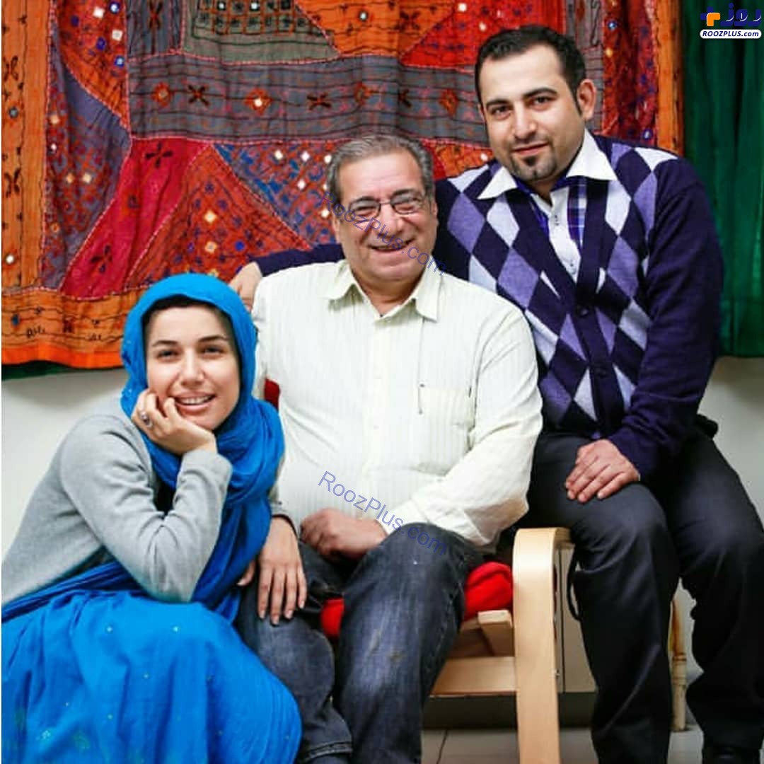 زنده یاد حسین محب اهری در کنار فرزندانش +عکس