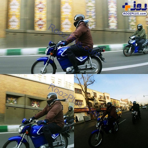 عکس/ شهردار تهران با موتور برقی به بهشت رفت