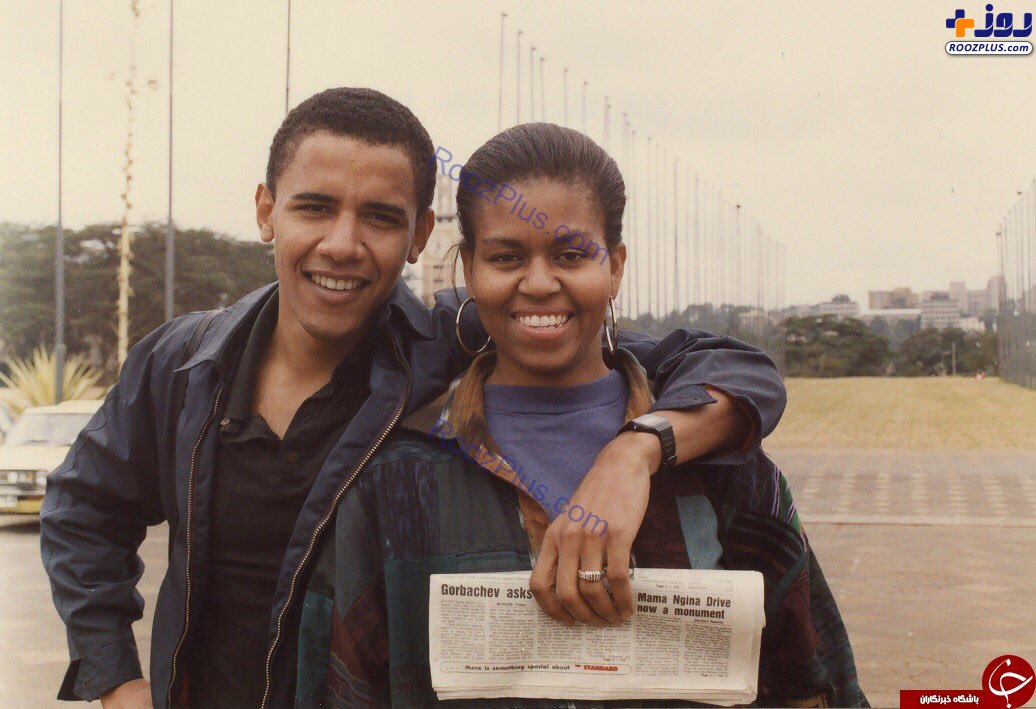 عکسی زیر خاکی رئیس جمهور و همسرش