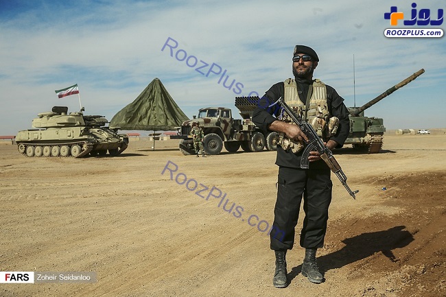 بازدید فرمانده نیروی زمینی ارتش از نیروهای عملیاتی رزمایش اقتدار97 +عکس