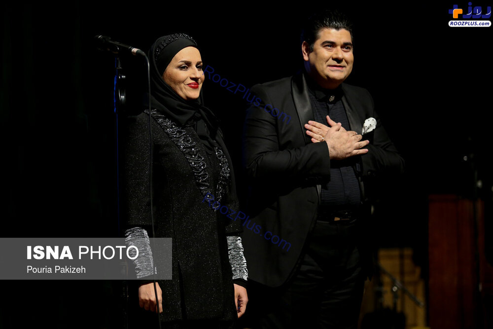 سالار عقيلي و همسرش در كنسرت همدان +عكس