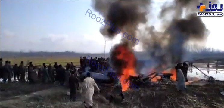 سقوط دو جنگنده هندی در خاک پاکستان +عکس