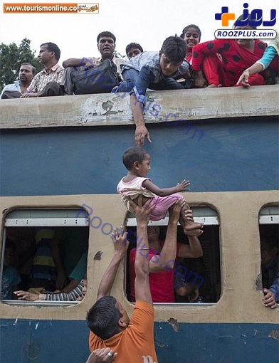 غیر عادی ترین قطار دنیا با مسافرانی عجیب+عکس