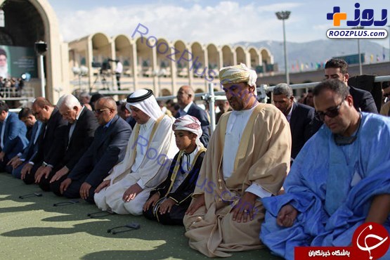 تصاویری دیدنی از مهمانان خارجی نماز عید فطر مصلی تهران