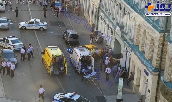 نخستین تصاویر از برخورد تاکسی با عابران پیاده در مسکو