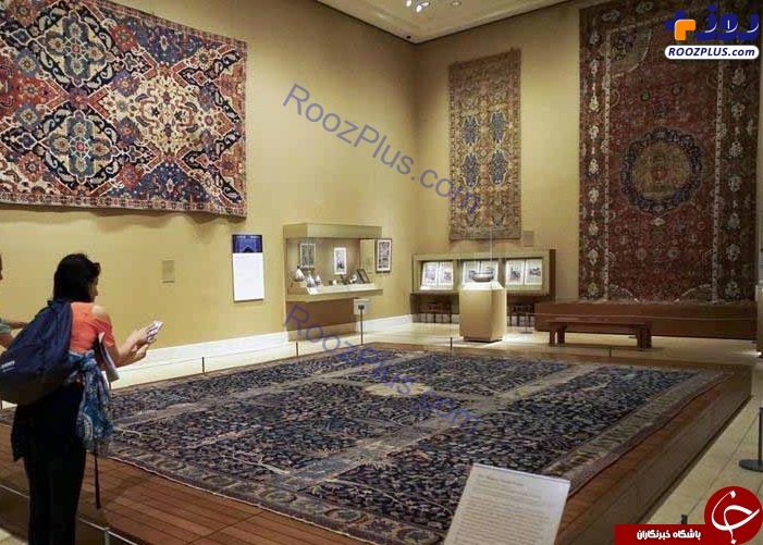 عکس/ فرش ایرانی «باغ بهشت» در موزه نیویورک