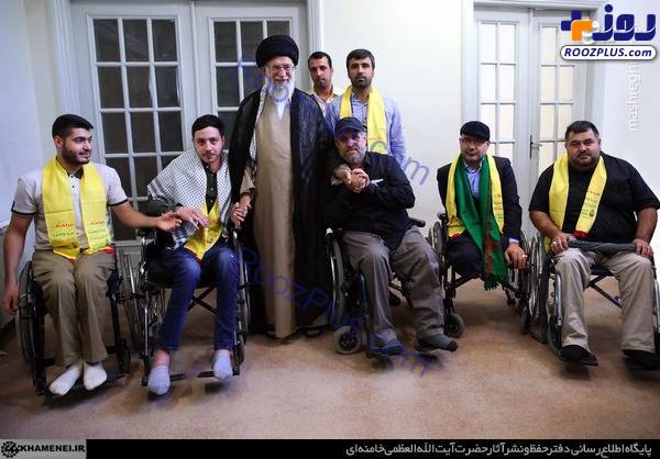 عکس/ دیدار جانبازان حزب‌الله لبنان با رهبر انقلاب